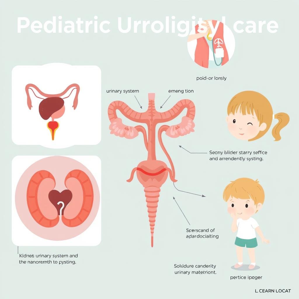 Pediatric urology illustration